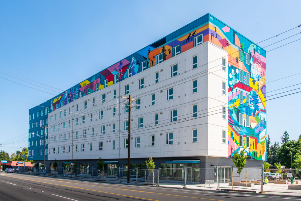 fourth plain community commons with murals