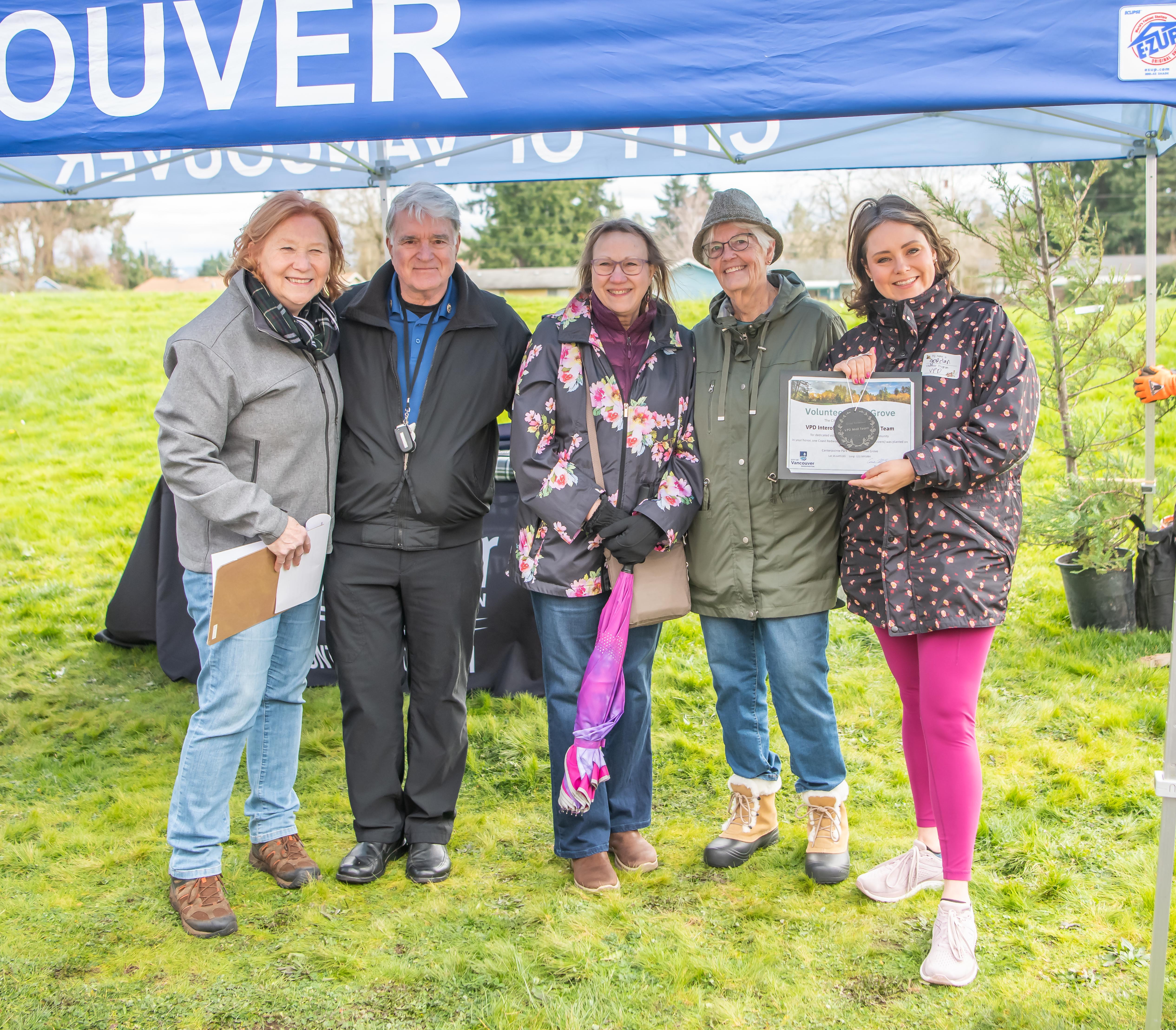 Vancouver honors volunteers with tree planting