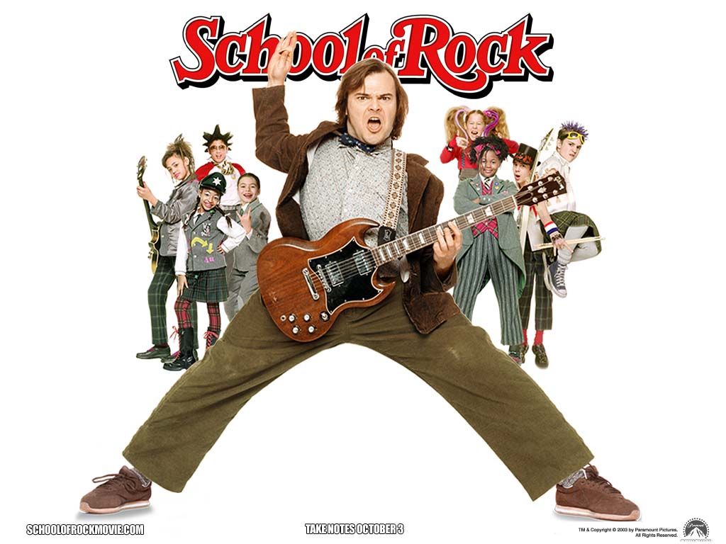 Movie poster for the movie, School of Rock