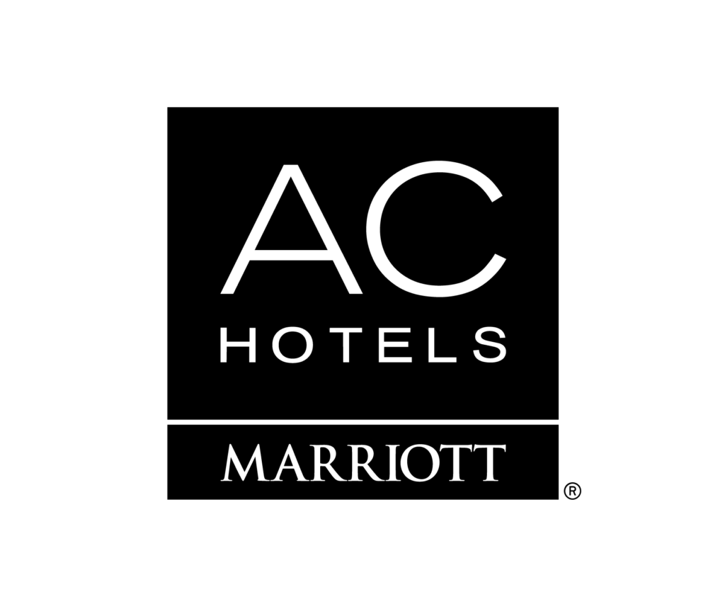 A black square with white text written inside that says AC Hotels Marriot