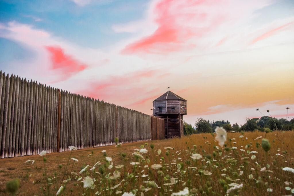 Fort Vancouver at sunset