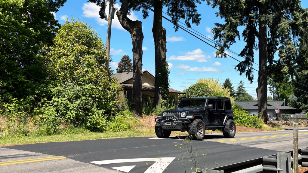 Past Traffic Calming Program improvement on Northeast 72nd Avenue in Vancouver's Green Meadows Neighborhood