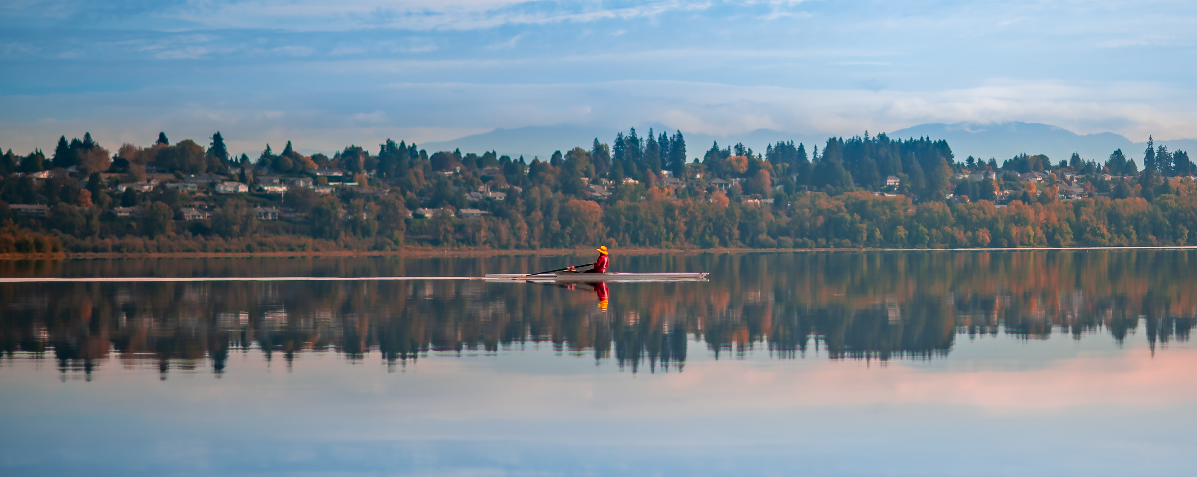 Rower on Vancouver Lake